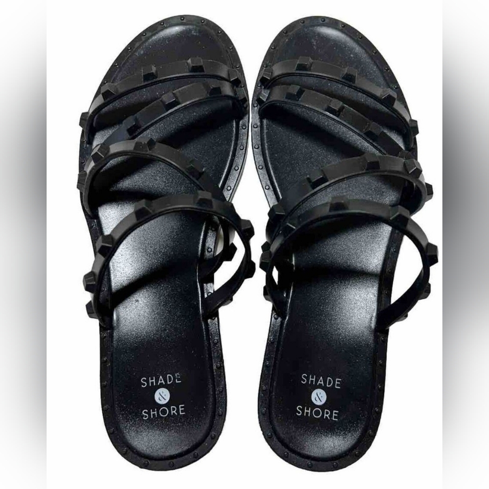 Shade & Shore Black Sandals